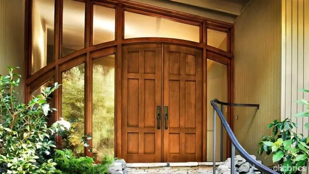 wood front door